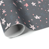 Festive Stars Wrapping Paper Cadeaupapier (Rol Hoek)