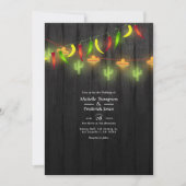 Festive String Lights Cinco de Mayo Fiesta Wedding Kaart (Voorkant)