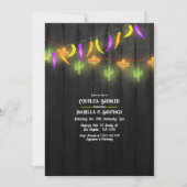 Festive String Lights Fiesta Couples Shower Kaart (Voorkant)