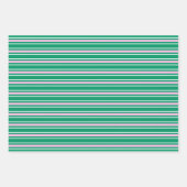 Festive Stripe-kerstinpakpapier Inpakpapier Vel (Voorkant 3)