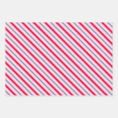 Festive Stripe-kerstinpakpapier Inpakpapier Vel (Voorkant 2)
