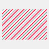 Festive Stripe-kerstinpakpapier Inpakpapier Vel (Voorkant)