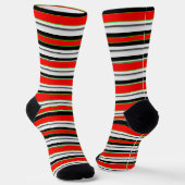 Festive Stripe Socks – Bold Cozy Style Sokken (Gebogen)
