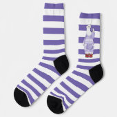 Festive Striped Holiday Polar Beer Socks Sokken (Links)