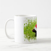 Festive Striped Skunk Kerstmis Koffiemok (Links)