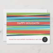 Festive Stripes Flat Kaart (Voorkant)