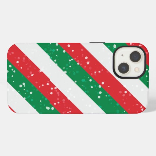 Festive Stripes Phone Case iPhone Hoesje (Achterkant horizontaal)
