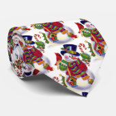 Festive-stropdas met kerstsnowman Holiday Stropdas (Opgerold)