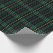 Festive Stylish Dark Forest Green Play Pattern Cadeaupapier (Hoek)