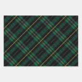 Festive Stylish Dark Forest Green Play Pattern Inpakpapier Vel (Voorkant 3)