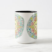 Festive Summer sun Tweekleurige Koffiemok (Center)