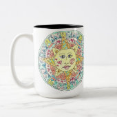 Festive Summer sun Tweekleurige Koffiemok (Links)