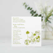 Festive Swirl Moon Tree Square Weddenschap Kaart (Staand voorkant)