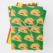 Festive Taco Wrapping Paper Set (In situ)