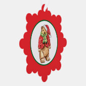 Festive Teddy Bear Ornament Kaart (Rechts)