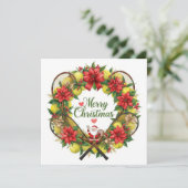 Festive Tennis Wreath for Christmas Feestdagenkaart (Staand voorkant)