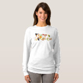 Festive Thanksgiving Text Design Sweater T-shirt (Voorkant volledig)