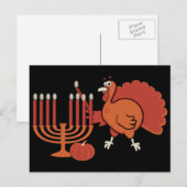 Festive Thanksgivukkah Briefkaart (Voorkant / Achterkant)