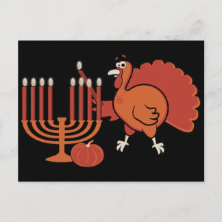 Festive Thanksgivukkah Briefkaart