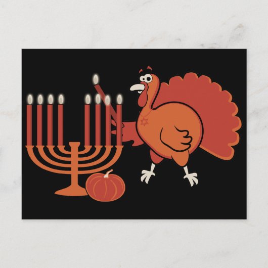 Festive Thanksgivukkah Briefkaart (Voorkant)