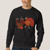 Festive Thanksgivukkah Crewneck Sweatshirt (Voorkant)