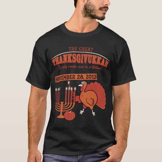 Festive Thanksgivukkah T-shirt (Voorkant)