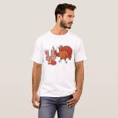 Festive Thanksgivukkah T-shirt (Voorkant volledig)