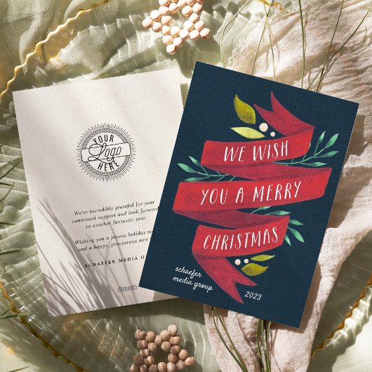 Festive Tidings | Bedrijfs-feestdag-Kaart Feestdagenkaart