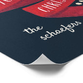 Festive Tidings | Persoonlijke kerstfeestdag Poster (Hoek)