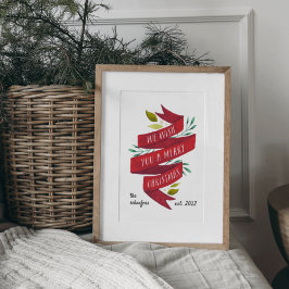 Festive Tidings | Persoonlijke kerstfeestdag Poster