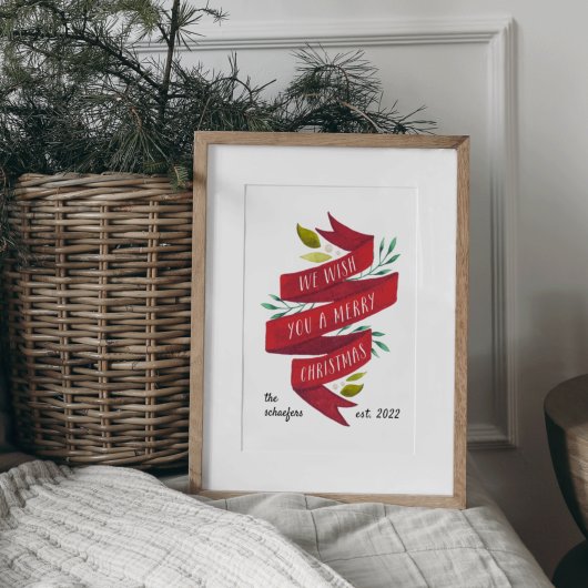 Festive Tidings | Persoonlijke kerstfeestdag Poster