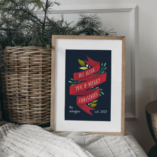 Festive Tidings   Persoonlijke kerstfeestdag Poster