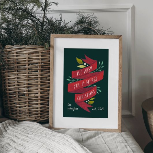 Festive Tidings | Persoonlijke kerstfeestdag Poster