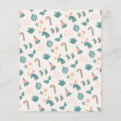 Festive Tree & Background, kerstboomverkoop Flyer (Achterkant)