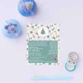 Festive Tree & Background, kerstboomverkoop Flyer (Enkel)