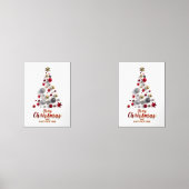 “Festive Tree in Snow”  Muurkunst Sets (Voorkant)