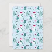 Festive Trees and Heartwarming Holiday Message Feestdagenkaart (Achterkant)