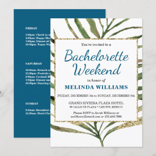 Festive Tropical Bachelorette Weekend Itinerary Kaart