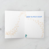 Festive Tropical Jellyfish kerst Feestdagen Kaart (Binnen)