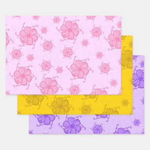 Festive Tropics Bloemengiftverpakking PYP Inpakpapier Vel