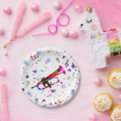 Festive Trumpet Papieren Bordje (Feest)