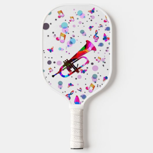 Festive Trumpet Pickleball Paddle (Voorkant)