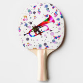 Festive Trumpet Tafeltennisbatje (Achterkant)