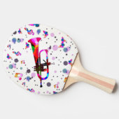 Festive Trumpet Tafeltennisbatje (Zijkant)