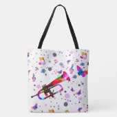 Festive Trumpet Tote Bag (Achterkant)