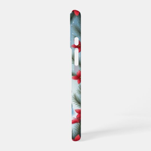 Festive Turtle Flat Holiday  iPhone 16 Hoesje (Linkerkant)