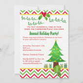 Festive Ugly kerstSweater Party Invitation Kaart (Achterkant)