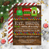 Festive Ugly kerstSweater Party Invitation Kaart