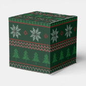 Festive Ugly kerstSweater Retro Holiday Party Bedankdoosjes (Achterkant)