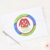 Festive Ugly Sweater Custom Favor Sticker (Envelop)
